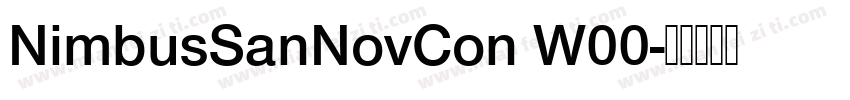 NimbusSanNovCon W00字体转换